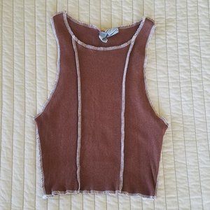 Sky & Sparrow Tank - Brown - S